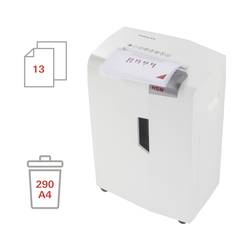 HSM shredstar X13 skartovačka 13 listů na kousky 4 x 37 mm P-4 23 l Křížový řez CD, DVD, sponky do sešívačky, kancelářské sponky, kreditní karty