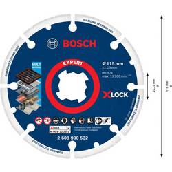 Bosch Accessories 2608900532 X-LOCK diamantový řezný kotouč Průměr 115 mm Ø otvoru 22.23 mm kov 1 ks