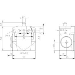 Siemens 3SE52420CC05 3SE5242-0CC05 koncový spínač 240 V/AC 1.5 A zdvihátko bez aretace IP67 1 ks