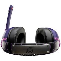 Lexip X TSUME Naruto Shippuden Headset 1 Headset uzavřená (Over Ear) kabelová, Bluetooth® stereo černá/lila headset, regulace hlasitosti, Vypnutí zvuku