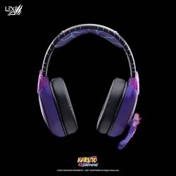 Lexip X TSUME Naruto Shippuden Headset 1 Headset uzavřená (Over Ear) kabelová, Bluetooth® stereo černá/lila headset, regulace hlasitosti, Vypnutí zvuku
