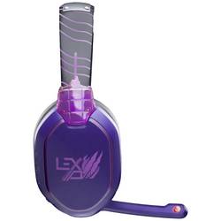 Lexip X TSUME Naruto Shippuden Headset 1 Headset uzavřená (Over Ear) kabelová, Bluetooth® stereo černá/lila headset, regulace hlasitosti, Vypnutí zvuku
