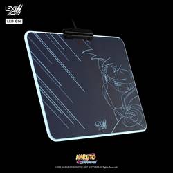 Lexip Naruto Shippuden Kakashi Kamui herní podložka pod myš s podsvícením černá, tyrkysová