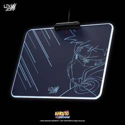 Lexip Naruto Shippuden Kakashi Kamui herní podložka pod myš s podsvícením černá, tyrkysová