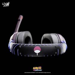Lexip X TSUME Naruto Shippuden Headset 3 Headset uzavřená (Over Ear) kabelová, Bluetooth® stereo černá, fialová, modrá headset, regulace hlasitosti, Vypnutí