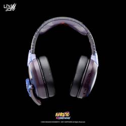 Lexip X TSUME Naruto Shippuden Headset 3 Headset uzavřená (Over Ear) kabelová, Bluetooth® stereo černá, fialová, modrá headset, regulace hlasitosti, Vypnutí