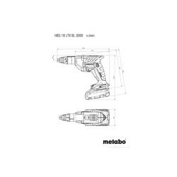 Metabo HBS 18 LTX BL 3000 aku vrtací šroubovák, 18 V 620062840