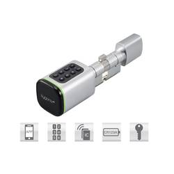 Sygonix SY-6121660 bezpečnostní cylindrická vložka 3 V/DC, připraveno pro Bluetooth, s podsvícenou klávesnicí