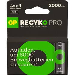 GP ReCyko Pro akumulátor AA, Ni-MH, 2000 mAh, 1.2 V, 4 ks