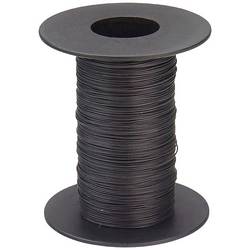 Donau Elektronik 110-1-100 lanko/ licna, 1 x 0.04 mm², černá, 100 m
