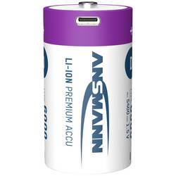Ansmann LR20 USB-C akumulátor velké mono D Li-Ion 6000 mAh 1.5 V 2 ks