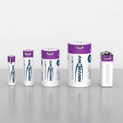 Ansmann LR20 USB-C akumulátor velké mono D Li-Ion 6000 mAh 1.5 V 2 ks