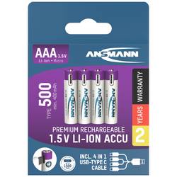 Ansmann LR03 USB-C USB-C® akumulátor Li-Ion 500 mAh 1.5 V 4 ks