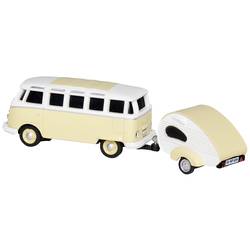 Carson Modellsport 500504164 VW T1 SambaBus mit Wohnwagen 1:87 RC model auta elektrický silniční model