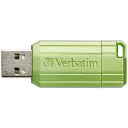 Verbatim USB DRIVE 2.0 PINSTRIPE USB flash disk 32 GB Eukalyptus, zelená 49958 USB 2.0