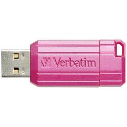 Verbatim USB DRIVE 2.0 PINSTRIPE USB flash disk 128 GB růžová 49460 USB 2.0