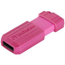Verbatim USB DRIVE 2.0 PINSTRIPE USB flash disk 128 GB růžová 49460 USB 2.0