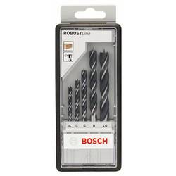 Bosch Accessories 2607010527 sada spirálových vrtáků do dřeva 5dílná 4 mm, 5 mm, 6 mm, 8 mm, 10 mm válcová stopka 1 sada