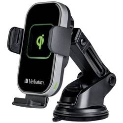Verbatim bezdrátová indukční nabíječka 15 W FWC-02 Qi Fast Wireless Car Charger 49553 Výstup Magnetické připojení černá