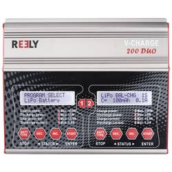 Reely V-Charge 200 Duo modelářská multifunkční nabíječka, 12 V, 230 V, 10 A, NiMH, Li-Pol, Li-Ion, LiHV , olovo-vápníkové, kyselina sírová