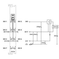 WAGO Wago 750-530, 8 Kanäle, 0,5 kV, Ausgang, 24 V, 12 x 100 x 67,8 mm, 0 - 95% modul digitálního výstupu pro PLC 750-530 1 ks