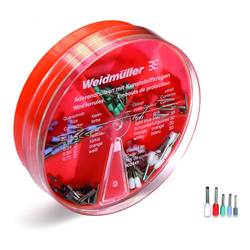 Weidmüller 9025410000 sada dutinek 0.14 mm², 0.25 mm², 0.34 mm², 0.5 mm², 0.75 mm² částečná izolace šedá, světle modrá, tyrkysová, oranžová, bílá 150 ks Box