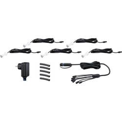 Paulmann MicroPen II 93695 Osvětlovací systém Plug&Shine LED vestavná svítidla sada 5 ks LED 1.1 W teplá bílá stříbrná