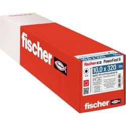 Fischer 566327 PowerFast II šroub se zápustnou hlavou 10 mm 320 mm vnitřní hvězdice ocel galvanizováno zinkem 50 ks
