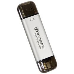 Transcend ESD310S 2 TB, externí SSD disk, USB 3.2 (Gen 2) , USB-C®, stříbrná
