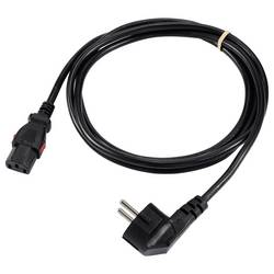 Sygonix SY-6733072 IEC kabel černá 2 m zablokovatelný