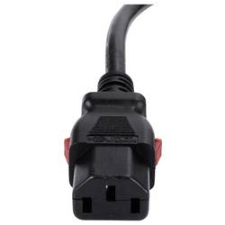 Sygonix SY-6733072 IEC kabel černá 2 m zablokovatelný