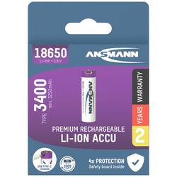Ansmann 18650-3,4 USB-C® akumulátor 18650 Li-Ion 3.7 V 3400 mAh 1 ks