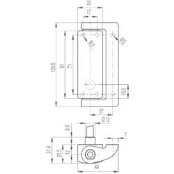 Pizzato Elettrica HP AA050C-2PN HP AA050C-2PN dveřní spínač 400 V/AC 4 A posuvná páka bez aretace IP69K 1 ks