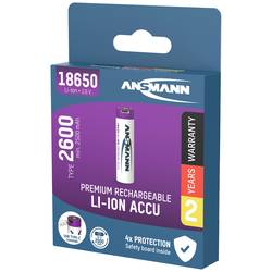 Ansmann 18650-2,6 USB-C® akumulátor 18650 Li-Ion 3.7 V 2600 mAh 1 ks