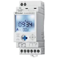 Finder 12.A4.8.230.0010 spínací hodiny na DIN lištu 12A482300010 230 V/DC, 230 V/AC týdenní program