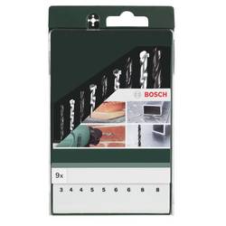 Bosch Accessories 2609255482 9dílná Univerzální sortiment vrtáků kov, kámen, beton, zdivo 3 mm, 4 mm, 5 mm, 6 mm, 8 mm