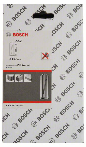 Bosch Accessories 2608587342 2608587342 Vrtací korunka do kamene a zdiva 117 mm diamantová vrstva 1 ks