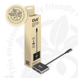 club3D CSV-1552 USB-C® / HDMI / DisplayPort adaptér černá 0 mm