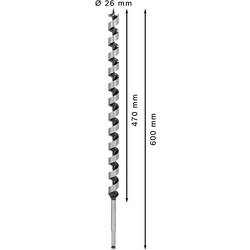 Bosch Accessories 2608585724 hadovitý vrták 26 mm Celková délka 600 mm šestihran 1 ks