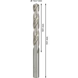 Bosch Accessories 2608585543 HSS kovový spirálový vrták 12.7 mm Celková délka 151 mm broušený DIN 338 válcová stopka 5 ks