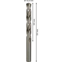 Bosch Accessories 2608585540 HSS kovový spirálový vrták 12.3 mm Celková délka 151 mm broušený DIN 338 válcová stopka 5 ks