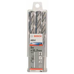Bosch Accessories 2608585531 HSS kovový spirálový vrták 11.2 mm Celková délka 142 mm broušený DIN 338 válcová stopka 5 ks
