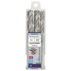 Bosch Accessories 2608585531 HSS kovový spirálový vrták 11.2 mm Celková délka 142 mm broušený DIN 338 válcová stopka 5 ks