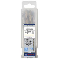 Bosch Accessories 2608585899 HSS kovový spirálový vrták 10.2 mm Celková délka 133 mm Cobalt DIN 338 válcová stopka 5 ks