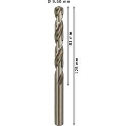 Bosch Accessories 2608585897 HSS kovový spirálový vrták 9.5 mm Celková délka 125 mm Cobalt DIN 338 válcová stopka 5 ks