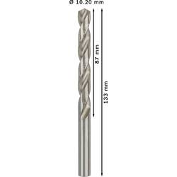 Bosch Accessories 2608585523 HSS kovový spirálový vrták 10.2 mm Celková délka 133 mm broušený DIN 338 válcová stopka 5 ks