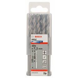 Bosch Accessories 2608585501 HSS kovový spirálový vrták 7.1 mm Celková délka 109 mm broušený DIN 338 válcová stopka 10 ks