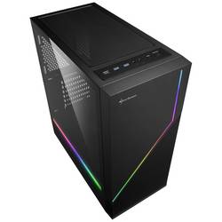 Sharkoon RGB FLOW midi tower PC skříň černá