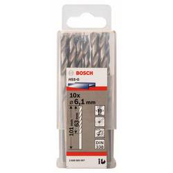 Bosch Accessories 2608585497 HSS kovový spirálový vrták 6.1 mm Celková délka 101 mm broušený DIN 338 válcová stopka 10 ks