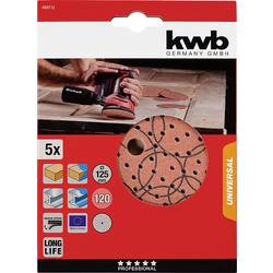 kwb 490712 brusný kotouč Průměr 125 mm Zrnitost=120 5 ks